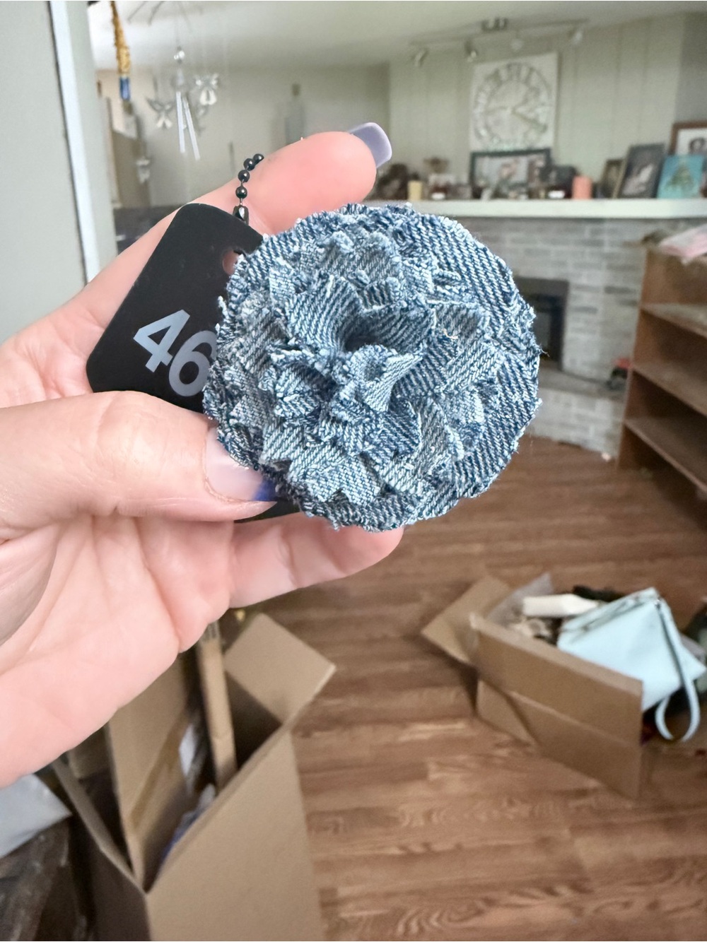 Handmade Floral Bag Charm
